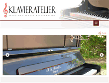 Tablet Screenshot of klavieratelier.de